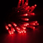 Светодиодная гирлянда на батарейках (4 метра) - Красная