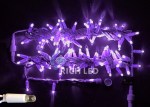 Светодиодная гирлянда Rich LED 10 м, 100 LED, 220 В, соединяемая, влагозащитный колпачок, фиолетовая, белый провод,