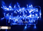 Светодиодная гирлянда Rich LED 10 м, 100 LED, 220 В, соединяемая, влагозащитный колпачок, синяя, прозрачный провод,