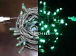 Светодиодная гирлянда Rich LED 10 м, 100 LED, 24 В, соединяемая, зеленая, зеленый резиновый провод,