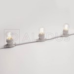 Светодиодная лампа филамент ALEDUS для Белт лайта, E27, G45, теплая белая