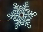 Светодиодная снежинка Rich LED, белая, дюралайт на металлокаркасе, 70 см, 360 LED, 220 B.