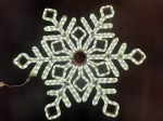 Светодиодная снежинка Rich LED, теплый белый, дюралайт на металлокаркасе, 70 см, 360 LED, 220 B.