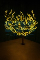 Светодиодное дерево Сакура высота 1, 5м, диаметр кроны 1, 8м, желтые светодиоды, IP 54, понижающий трансформатор в комплекте, NEON-NIGHT