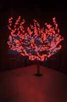 Светодиодное дерево Сакура, высота 1, 5м, диаметр кроны 1, 8м, красные светодиоды, IP 54, понижающий трансформатор в комплекте, NEON-NIGHT