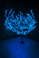 Светодиодное дерево Сакура, высота 1, 5м, диаметр кроны 1, 8м, синие светодиоды, IP 54, понижающий трансформатор в комплекте, NEON-NIGHT
