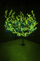 Светодиодное дерево Сакура, высота 1, 5м, диаметр кроны 1, 8м, зеленые светодиоды, IP 54, понижающий трансформатор в комплекте, NEON-NIGHT