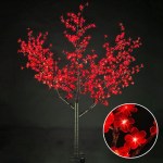 Светодиодное дерево Сакура высота 1,5 метра, цвет красный