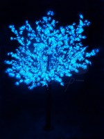 Светодиодное дерево Сакура, высота 3, 6м, диаметр кроны 3, 0м, синие светодиоды, IP 54, понижающий трансформатор в комплекте, NEON-NIGHT