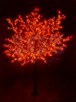 Светодиодное дерево Сакура, высота 3, 6м, диаметр кроны3, 0м, красные светодиоды, IP 54, понижающий трансформатор в комплекте, NEON-NIGHT
