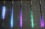 Светодиодные тающие сосульки Rich LED, витая форма, комплект 10 шт. по 50 см, RGB, 12 B, соединяемый.