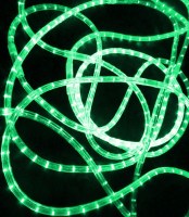 Светодиодный дюралайт Rich LED, 2-х проводной, зеленый, кратность резки 1 метр, диаметр 13 мм, 220 В, 100 м.