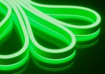 Светодиодный Гибкий Неон Rich LED, двухсторонний, зеленый, кратность резки 1 метр, размер 8*16 мм, 220 В, 50 м