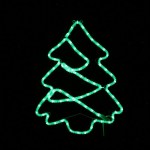Светодиодный мотив Фигура Новогодняя ель 55 x 76 см - Зелёный
