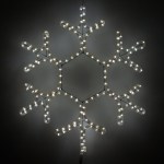 Светодиодный мотив Фигура Снежинка 45 x 50 см - Белый