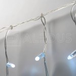 Занавес ALEDUS 2x1.5 м, прозрачный провод, ПВХ, белый, с мерцанием