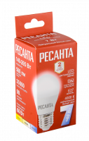 Лампа светодиодная Ресанта LL-R-G45-7W-230-4K-E27