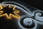 FLESI-LED-KN 001-240V-W/WW (LED 1STAR PATTERN MOTIF) LED STAR PATTERN MOTIF (РФ) 150х82см