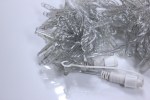 LED-PLS-100-10M-240V-B/C-F(W)-W/O,Синий/белый флэш на прозр. пр., соед.(без шнура) С КОЛПАЧКОМ