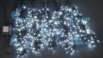 Светодиодная гирлянда Rich LED 5 Нитей по 20 м, 1000 LED, 24 В, белая, черный провод,