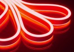 Светодиодный Гибкий Неон Rich LED, двухсторонний, красный, кратность резки 1 метр, размер 8*16 мм, 220 В, 50 м